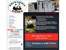 Tablet Screenshot of drukarnia-panda.pl